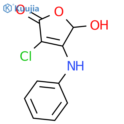 2(5H)-FURANONE, 3-CHLORO-5-HYDROXY-4-(PHENYLAMINO)- structure