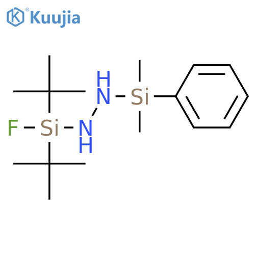 Hydrazine, 1-[bis(1,1-dimethylethyl)fluorosilyl]-2-(dimethylphenylsilyl)- structure