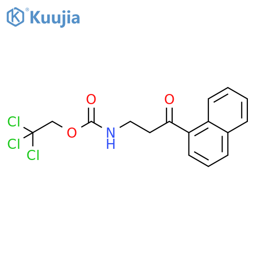 Carbamic acid, [3-(1-naphthalenyl)-3-oxopropyl]-, 2,2,2-trichloroethyl ester (9CI) structure