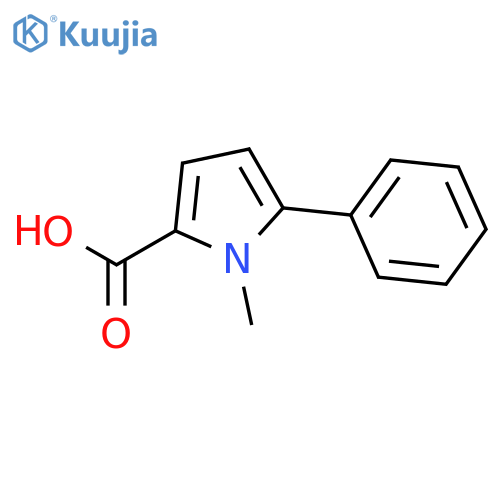 1-Methyl-5-phenyl-1H-pyrrole-2-carboxylic acid structure