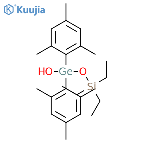 SILANE, TRIETHYL[[HYDROXYBIS(2,4,6-TRIMETHYLPHENYL)GERMYL]OXY]- structure