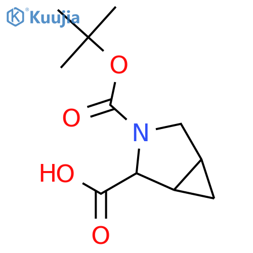 (1S,2S,5R)-3-[(tert-butoxy)carbonyl]-3-azabicyclo[3.1.0]hexane-2-carboxylic acid structure