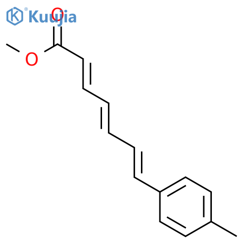 2,4,6-Heptatrienoic acid, 7-(4-methylphenyl)-, methyl ester, (2E,4E,6E)- structure