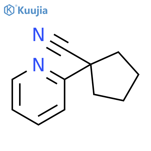 1-(2-Pyridinyl)cyclopentanecarbonitrile structure