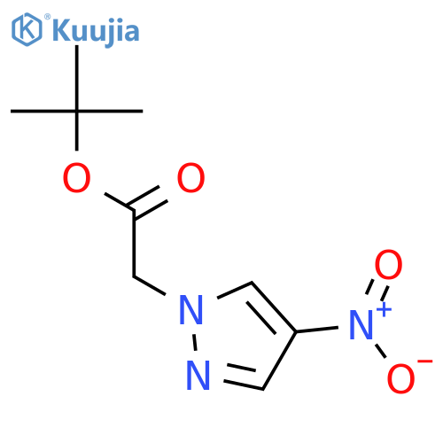 1H-PYRAZOLE-1-ACETIC ACID, 4-NITRO-, 1,1-DIMETHYLETHYL ESTER structure