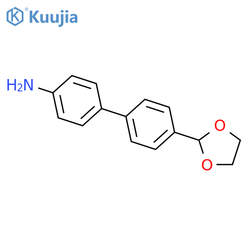 4'-(1,3-Dioxolan-2-yl)-[1,1'-biphenyl]-4-amine structure