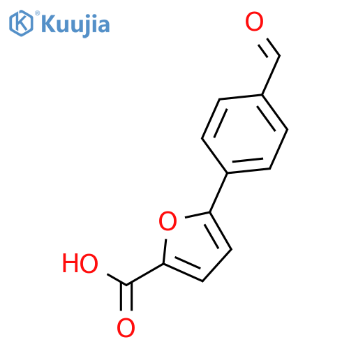 2-Furancarboxylic acid,5-(4-formylphenyl)- structure