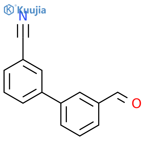 3'-formyl-[1,1'-biphenyl]-3-carbonitrile structure