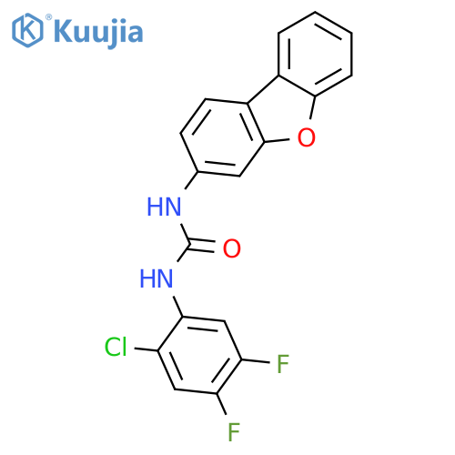 Urea, N-(2-chloro-4,5-difluorophenyl)-N'-3-dibenzofuranyl- structure