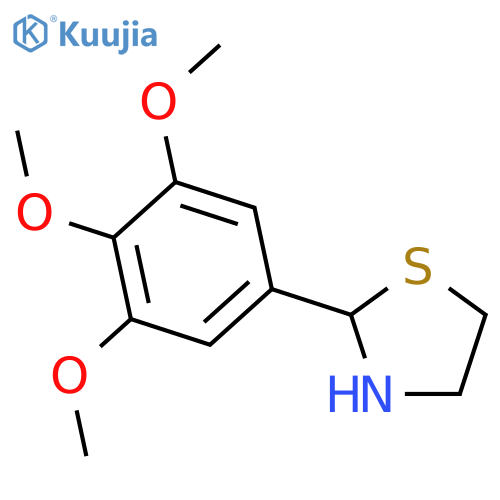 2-(3,4,5-Trimethoxy-phenyl)-thiazolidine structure