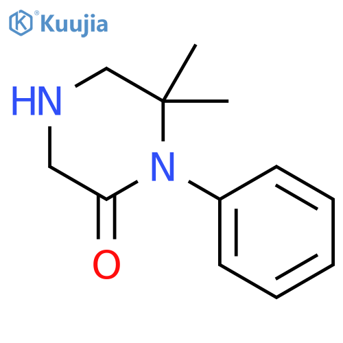 6,6-dimethyl-1-phenyl-2-Piperazinone structure