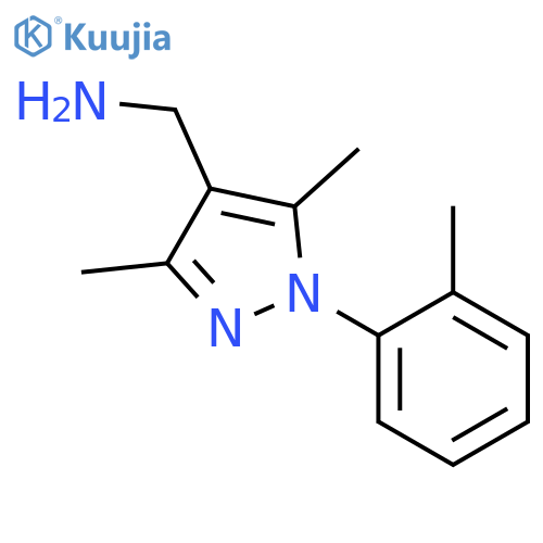 1-3,5-dimethyl-1-(2-methylphenyl)-1H-pyrazol-4-ylmethanamine Dihydrochloride structure