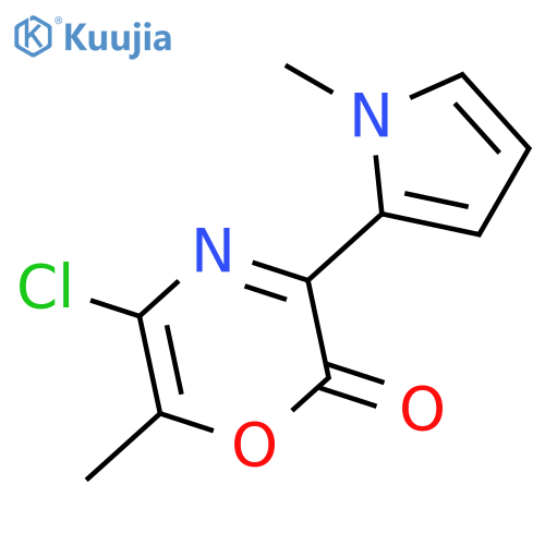 2H-1,4-Oxazin-2-one, 5-chloro-6-methyl-3-(1-methyl-1H-pyrrol-2-yl)- structure