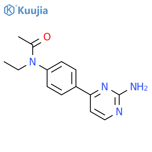 ACETAMIDE, N-[4-(2-AMINO-4-PYRIMIDINYL)PHENYL]-N-ETHYL- structure