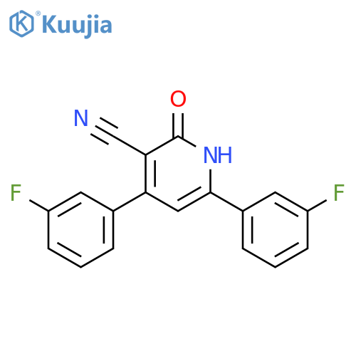 3-Pyridinecarbonitrile, 4,6-bis(3-fluorophenyl)-1,2-dihydro-2-oxo- structure