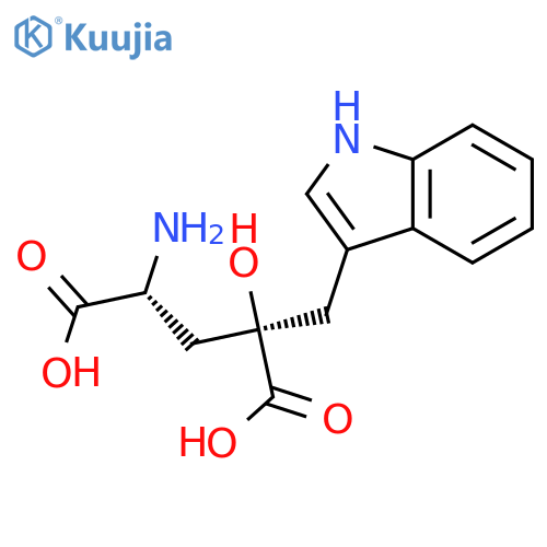 D-Glutamic acid, 4-hydroxy-4-(1H-indol-3-ylmethyl)-, (4R)- structure