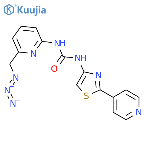 UREA, N-[6-(AZIDOMETHYL)-2-PYRIDINYL]-N'-[2-(4-PYRIDINYL)-4-THIAZOLYL]- structure