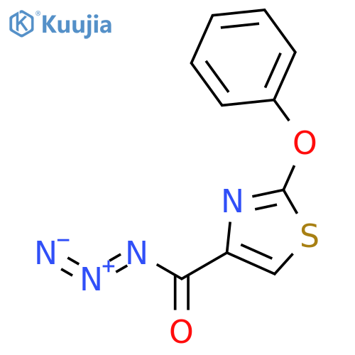 4-THIAZOLECARBONYL AZIDE, 2-PHENOXY- structure