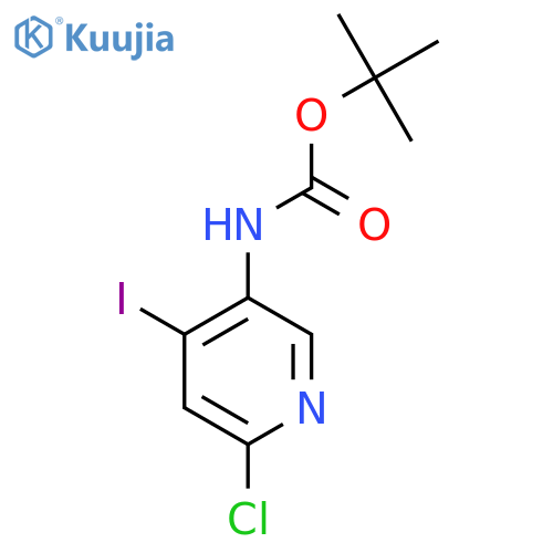 tert-butyl N-(6-chloro-4-iodopyridin-3-yl)carbamate structure