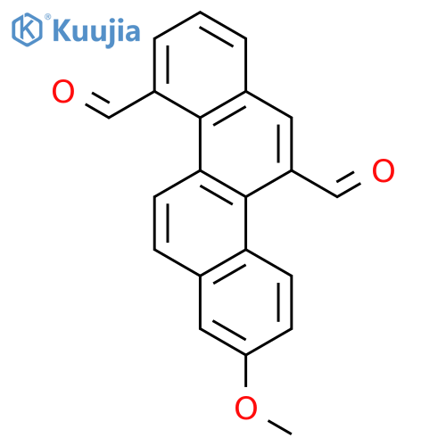 4,11-Chrysenedicarboxaldehyde, 8-methoxy- structure