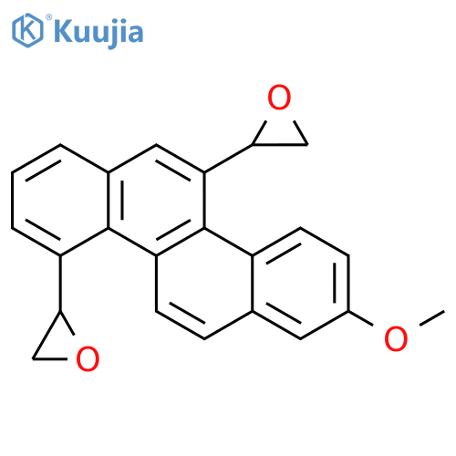 Oxirane, 2,2'-(8-methoxy-4,11-chrysenediyl)bis- structure