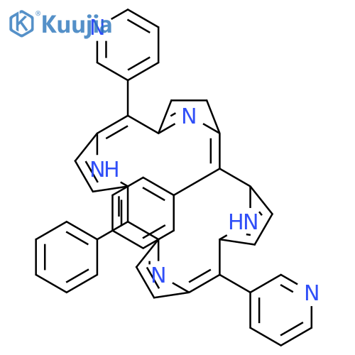 21H,23H-Porphine, 7,8-dihydro-5,15-diphenyl-10,20-di-3-pyridinyl- structure