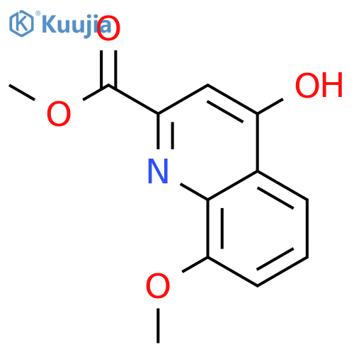 Methyl 4-hydroxy-8-methoxyquinoline-2-carboxylate structure