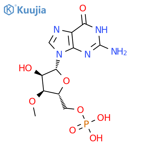 3'-O-Methylguanosine 5'-(dihydrogen phosphate) structure