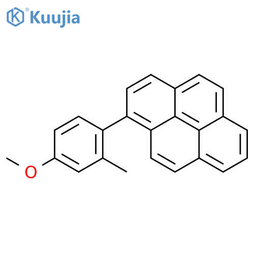 PYRENE, 1-(4-METHOXY-2-METHYLPHENYL)- structure