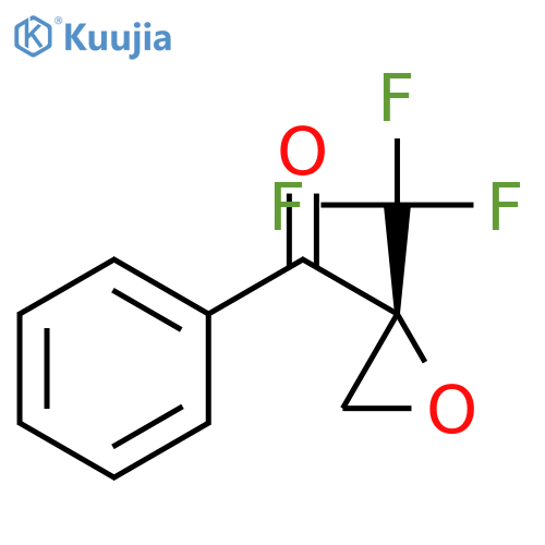 Methanone, phenyl[(2R)-2-(trifluoromethyl)oxiranyl]- structure