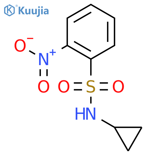 N-Cyclopropyl-2-nitrobenzenesulfonamide structure