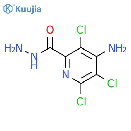 4-amino-3,5,6-trichloropyridine-2-carbohydrazide structure
