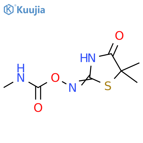 2,4-Thiazolidinedione, 5,5-dimethyl-, 2-[O-[(methylamino)carbonyl]oxime] (9CI) structure