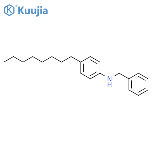 Benzenemethanamine, N-(4-octylphenyl)- structure