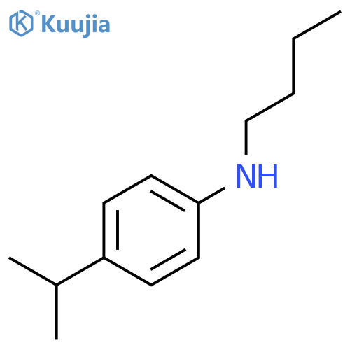 BENZENAMINE, N-BUTYL-4-(1-METHYLETHYL)- structure