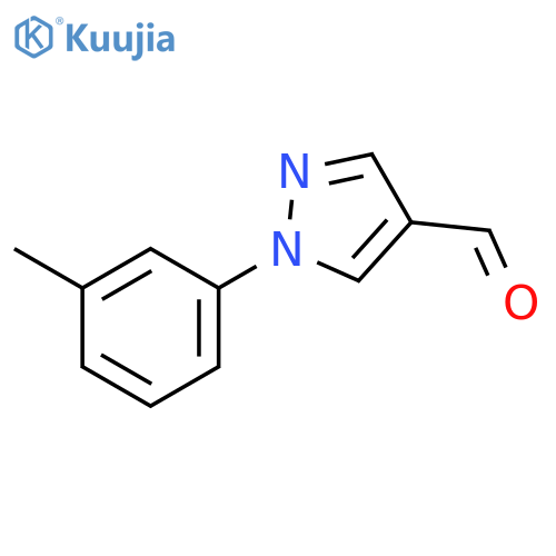 1-(3-Methylphenyl)-1H-pyrazole-4-carbaldehyde structure