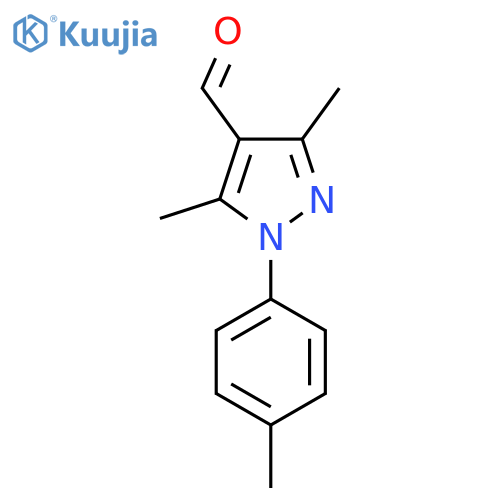 3,5-Dimethyl-1-(4-methylphenyl)-1H-pyrazole-4-carbaldehyde structure
