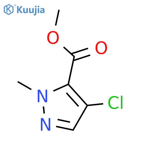 methyl 4-chloro-1-methyl-1H-pyrazole-5-carboxylate structure