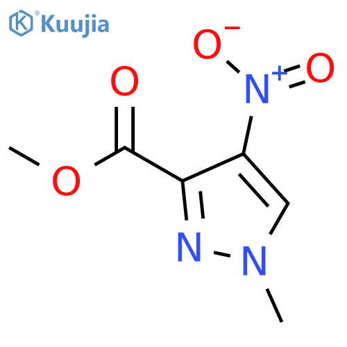 Methyl 1-methyl-4-nitro-1H-pyrazole-3-carboxylate structure