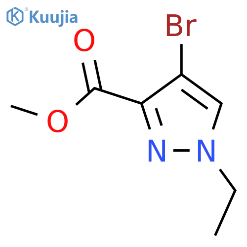 Methyl 4-bromo-1-ethyl-1H-pyrazole-3-carboxylate structure