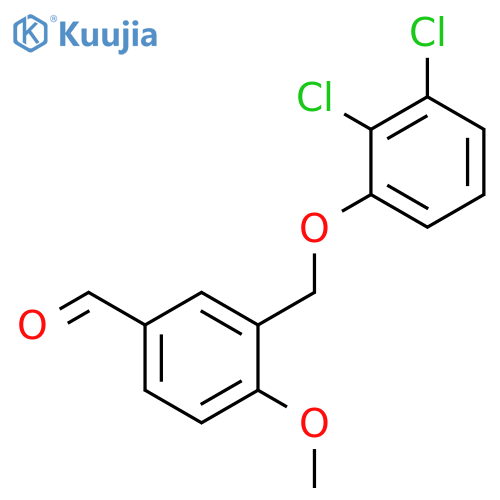 3-(2,3-Dichlorophenoxy)methyl-4-methoxybenzaldehyde structure