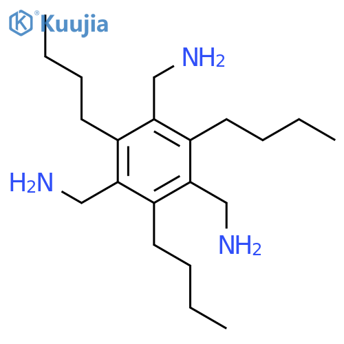 1,3,5-Benzenetrimethanamine, 2,4,6-tributyl- structure