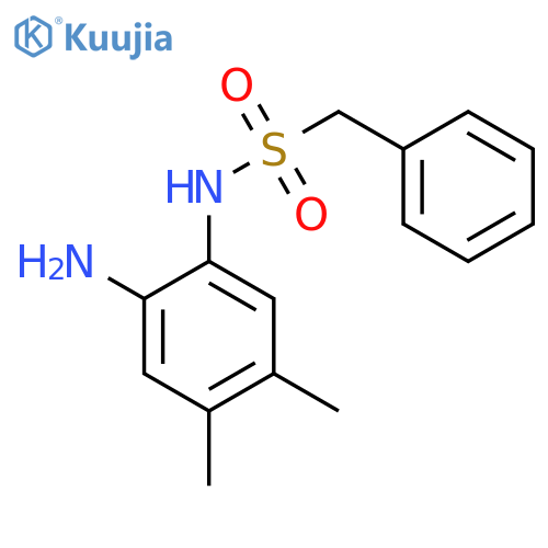 N-(2-Amino-4,5-dimethylphenyl)-1-phenylmethanesulfonamide structure