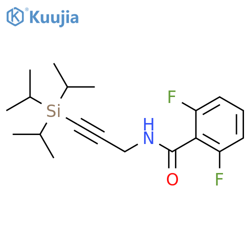 BENZAMIDE, 2,6-DIFLUORO-N-[3-[TRIS(1-METHYLETHYL)SILYL]-2-PROPYNYL]- structure
