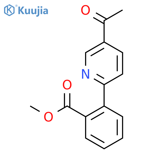 2-(5-Acetyl-pyridin-2-yl)-benzoic acid methyl ester structure