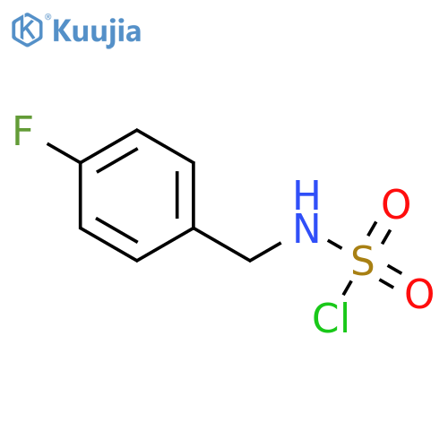 N-(4-fluorophenyl)methylsulfamoyl chloride structure