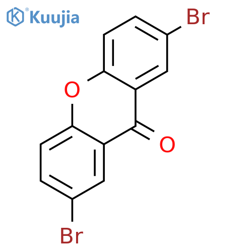 2,7-dibromo-9H-xanthen-9-one structure