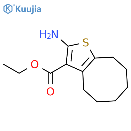 Ethyl 2-Amino-4,5,6,7,8,9-hexahydrocyclooctabthiophene-3-carboxylate structure