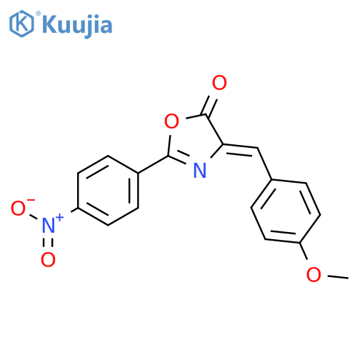 5(4H)-Oxazolone, 4-[(4-methoxyphenyl)methylene]-2-(4-nitrophenyl)- structure