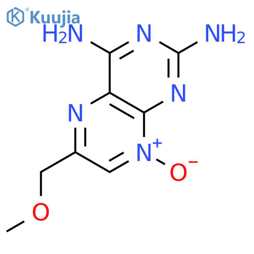 2,4-Pteridinediamine, 6-(methoxymethyl)-, 8-oxide structure
